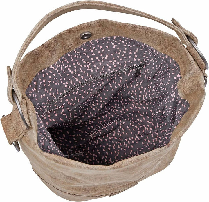 Fritzi aus Preussen Damen Fritzi51 Vintag Hobo-Tasche Old Wood, Old Wood