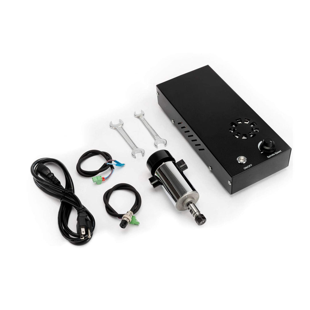 FoxAlien 300W CNC Fräse Bausatz Spindelmotor Kit Luftgekühlter Fräsmotor mit Controller-Box für Masu