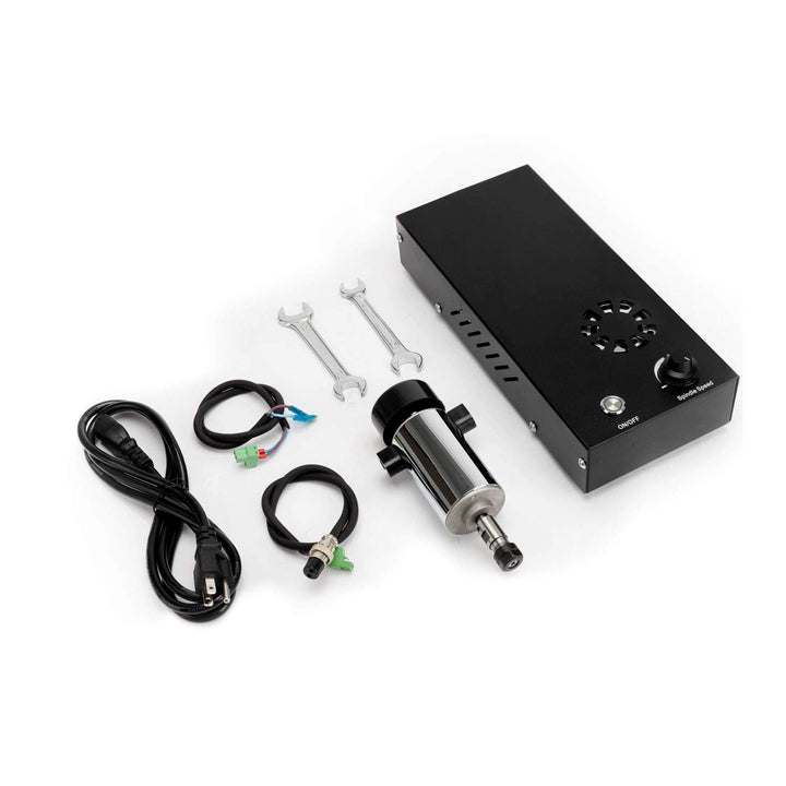 FoxAlien 300W CNC Fräse Bausatz Spindelmotor Kit Luftgekühlter Fräsmotor mit Controller-Box für Masu