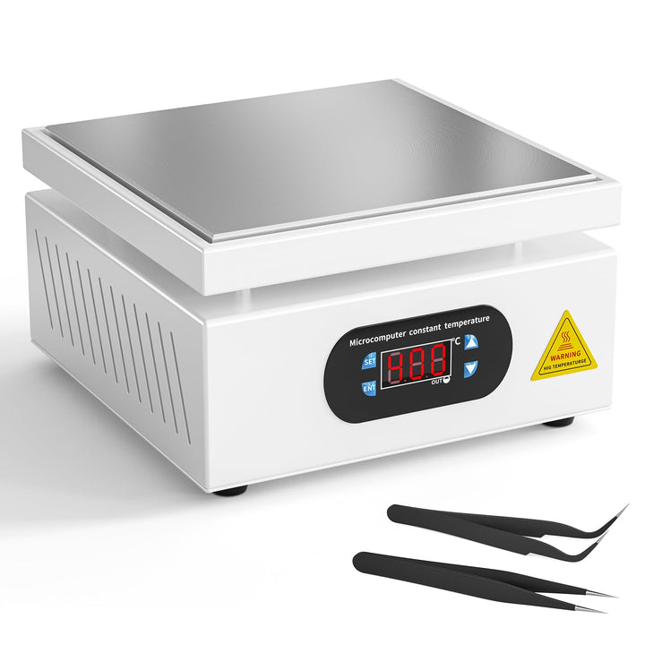 Kidken Elektrische Heizplatte Vorwärmstation 200X200MM Löt-Heizplatte 700W Digital LCD Elektronische