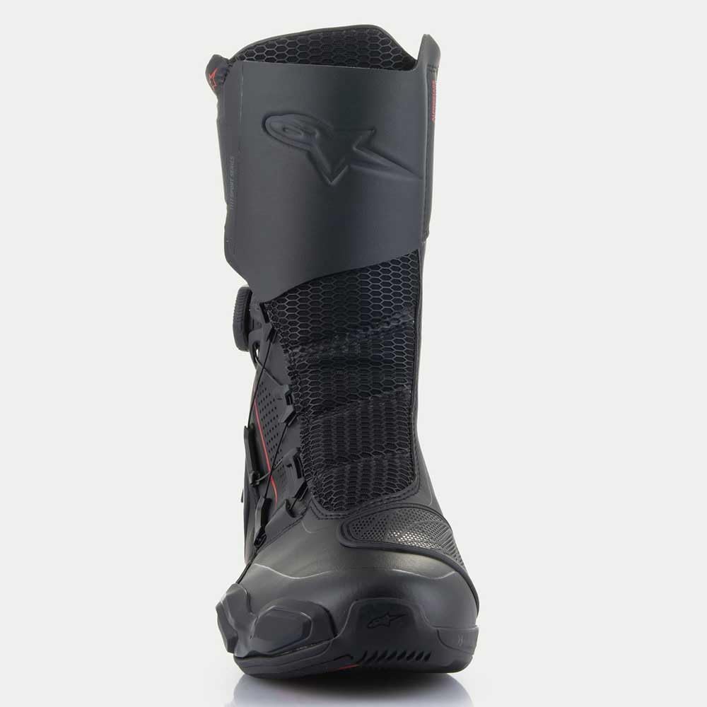 Alpinestars SP-X Boa Motorradstiefel – Sport & Touring – Mikrofaser, Rideknit 38 EU Schwarz, 38 EU S