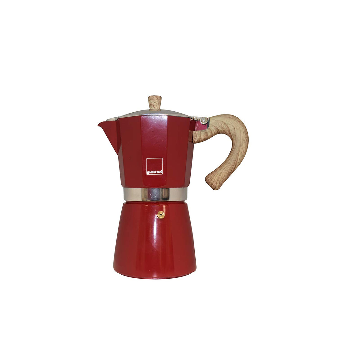 Gnali & Zani VEZ003/IND/RED Espressokocher, Aluminium, rot