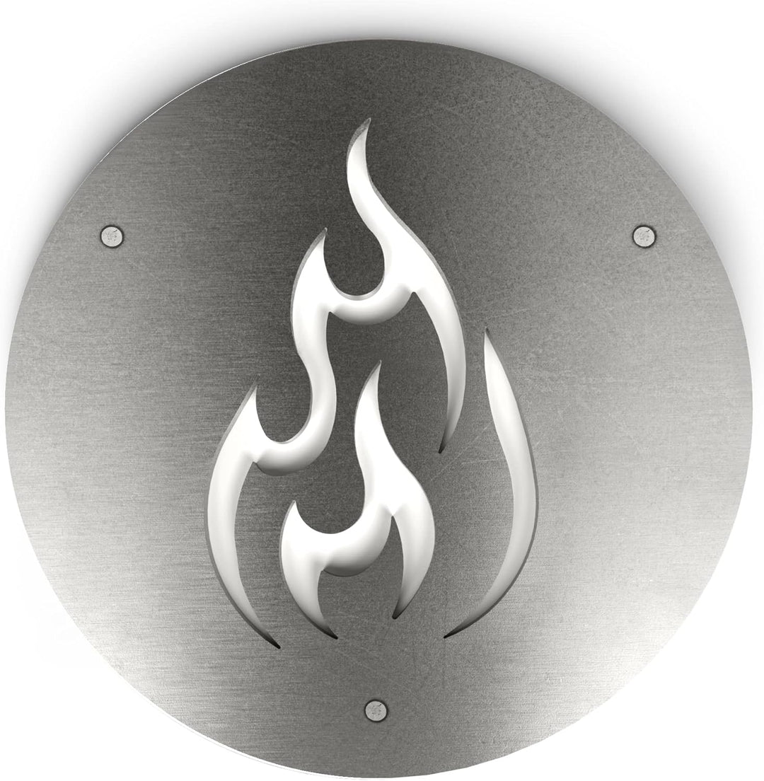 Terma Stahldesign Zubehör Grillrost 20cm für Schürloch Motiv Flamme Made in Germany, Grillrost für F