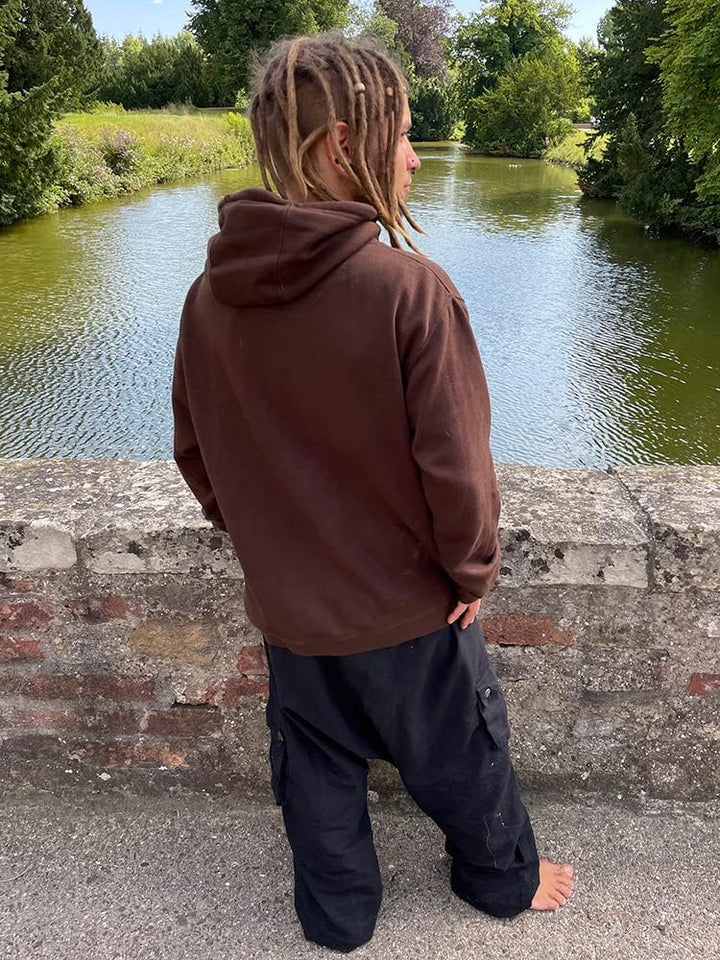 Seed of Life Hoodie braun (S), S