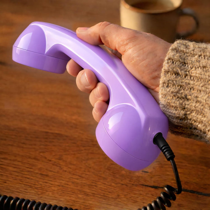Retro Handyhörer für Apple iPhones mit Lightning (passender Adapter mit inbegriffen) in der Form ein