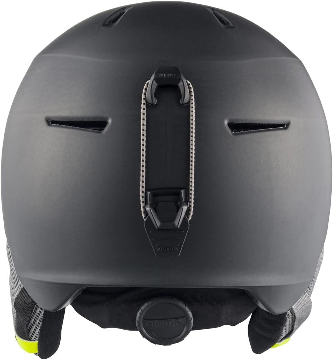 ALPINA MAROI JR - Sicherer, Bruchfester & Individuell Anpassbarer Skihelm Für Kinder charcoal-neon m