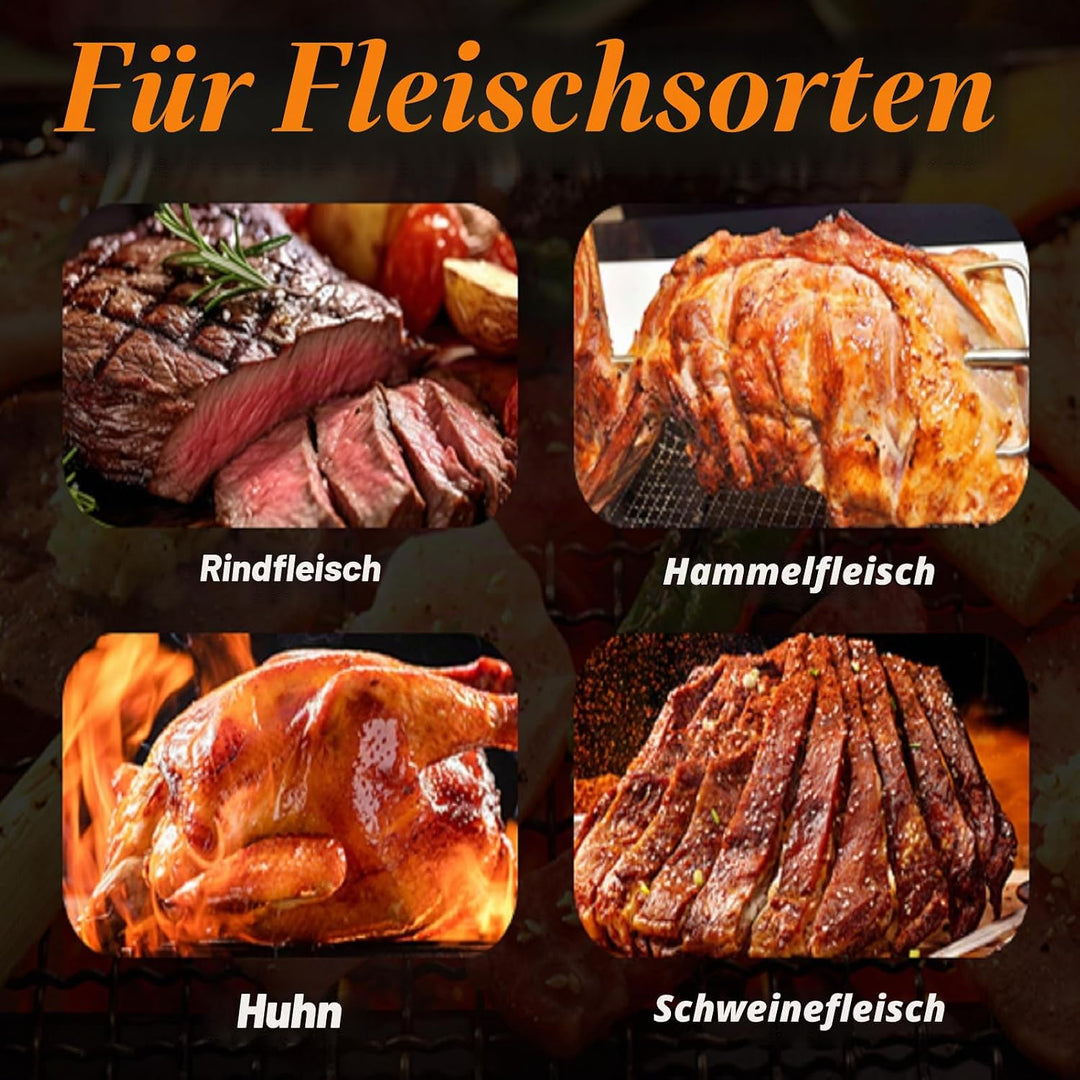 Topyond Dönnerschneider 80W Kebabschneider,Türkisches Schawarma Dönermesser Einstellbare Dicke,Elekt