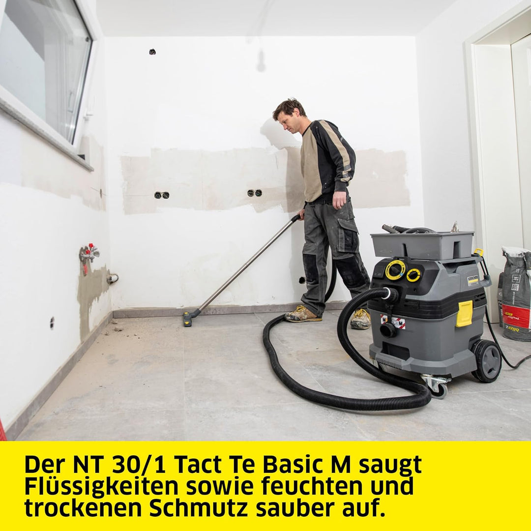 Kärcher Nass- und Trockensauger NT 30/1 Tact Te Basic M, Leistung: max. 1380 W, Flachfaltenfilter, K