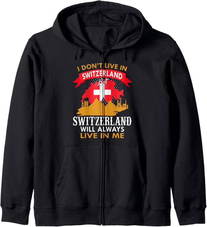Schweiz Design Kapuzenjacke