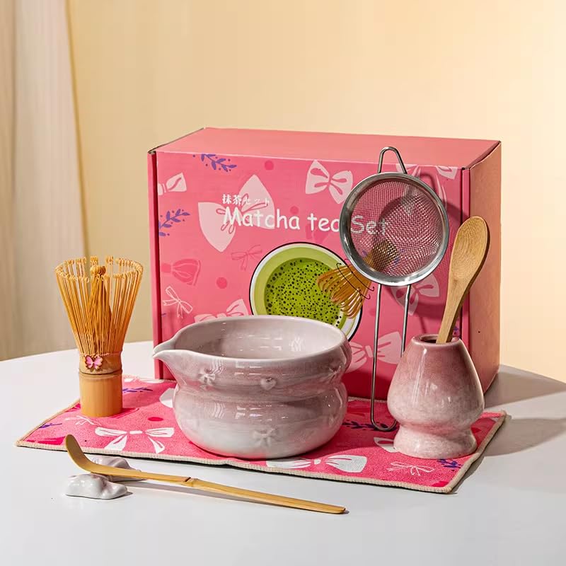Generisch Originales japanisches Matcha Tee Set, Lila, Lila