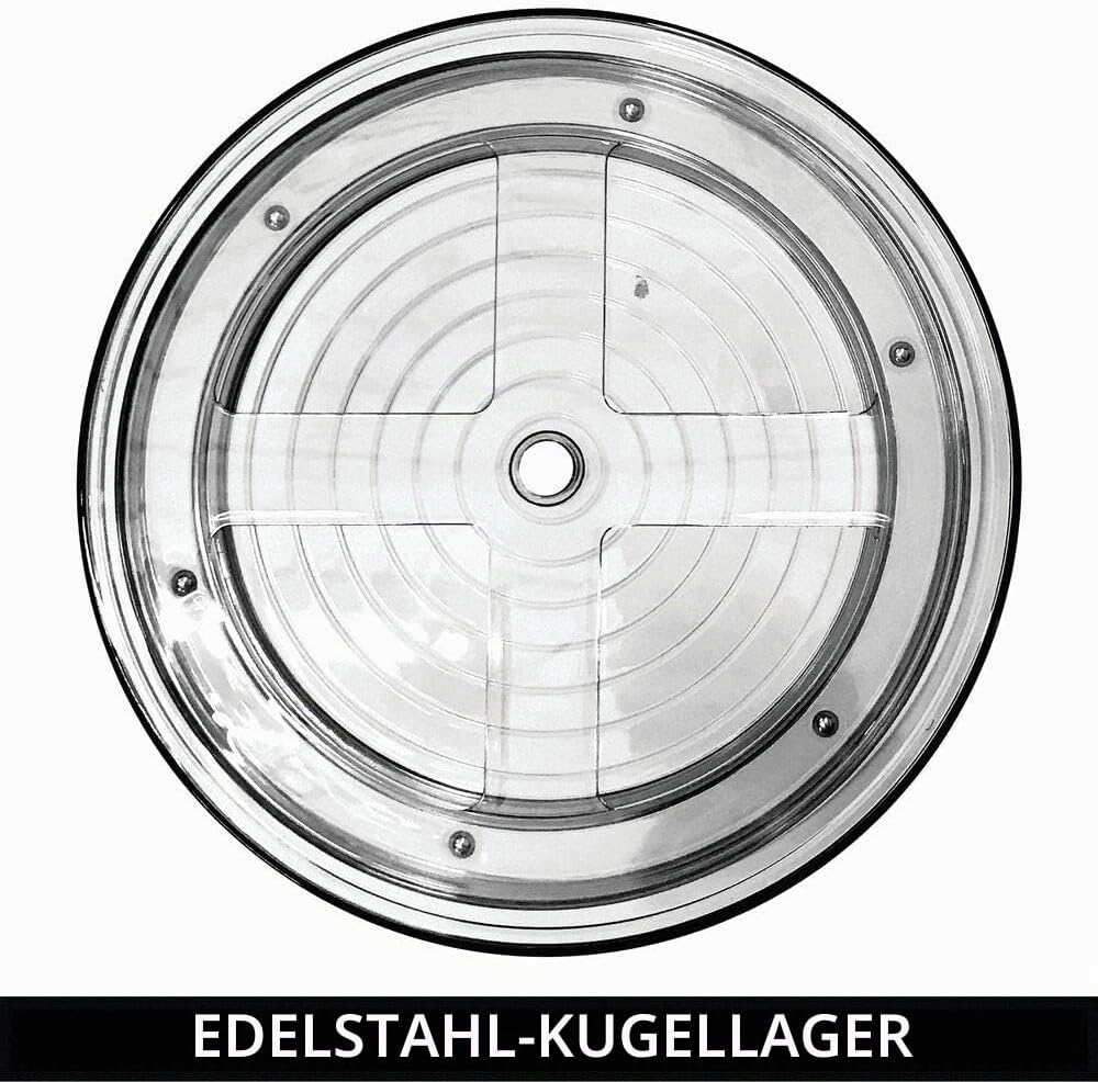mDesign Lazy Susan Küchenregal zweistöckig – praktisches Gewürzregal für Küchenschrank oder Arbeitsp