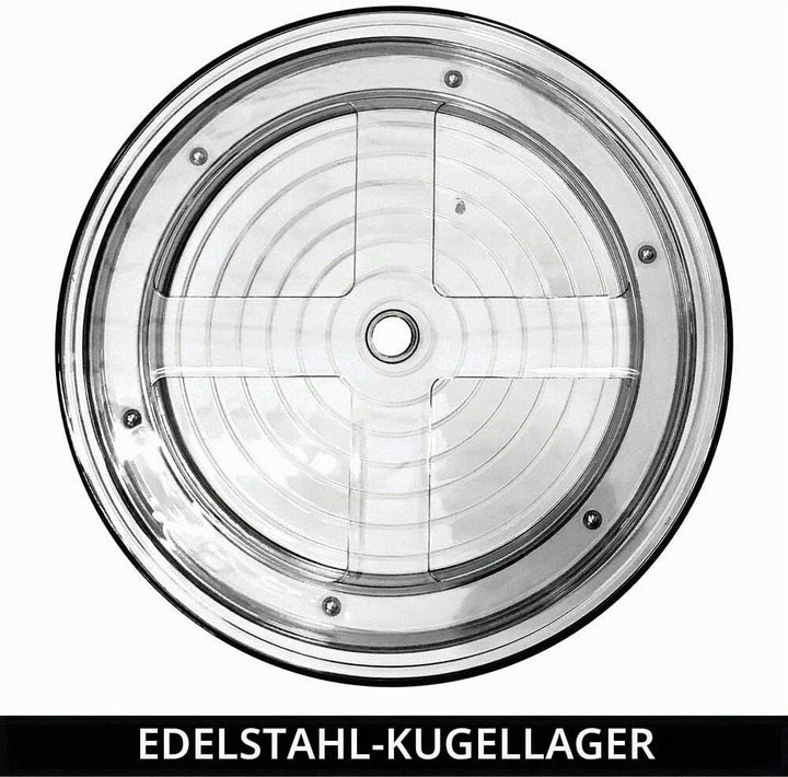 mDesign Lazy Susan Küchenregal zweistöckig – praktisches Gewürzregal für Küchenschrank oder Arbeitsp