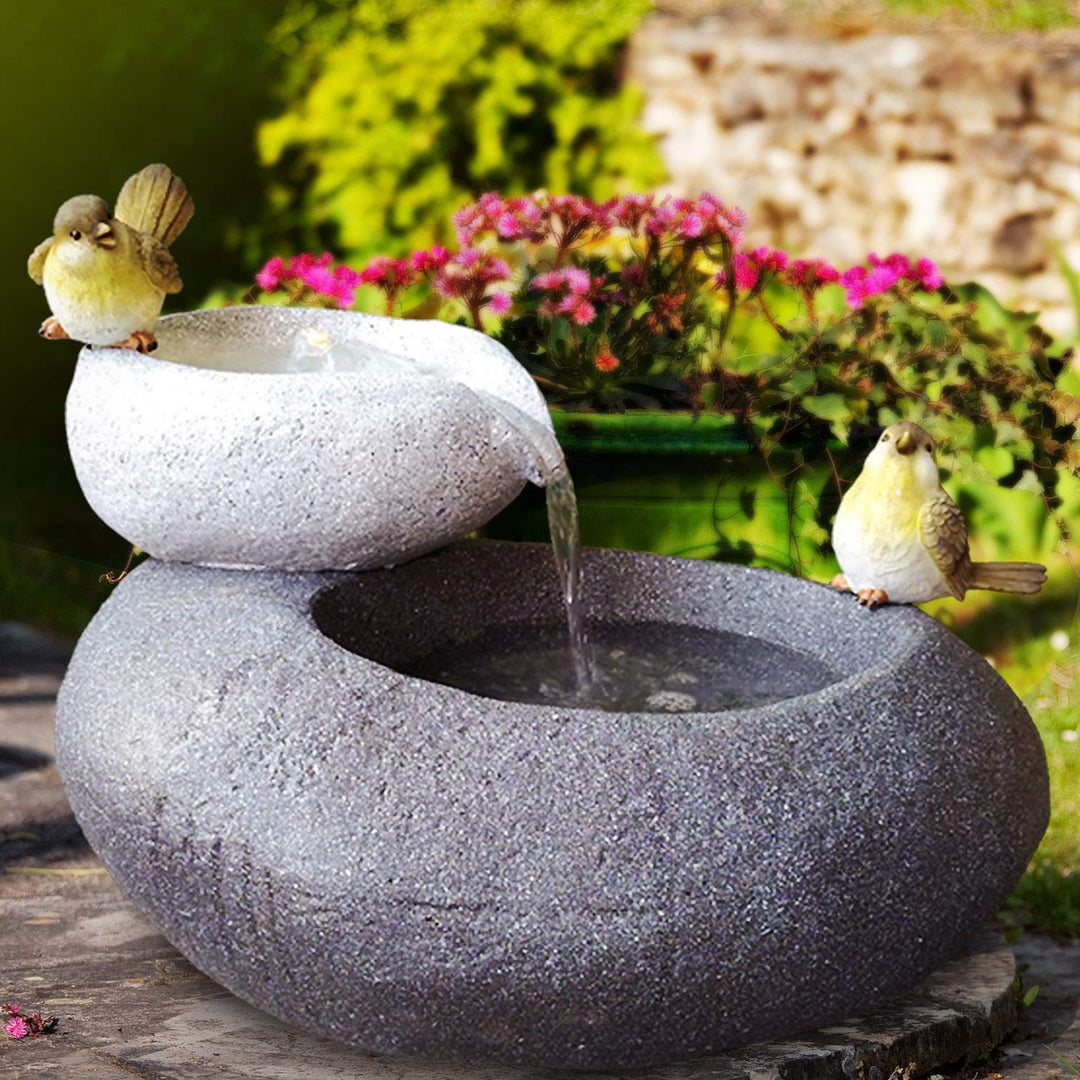 Gartenbrunnen Brunnen Zierbrunnen Zimmerbrunnen Springbrunnen Brunnen 230V Wasserfall Wasserspiel fü