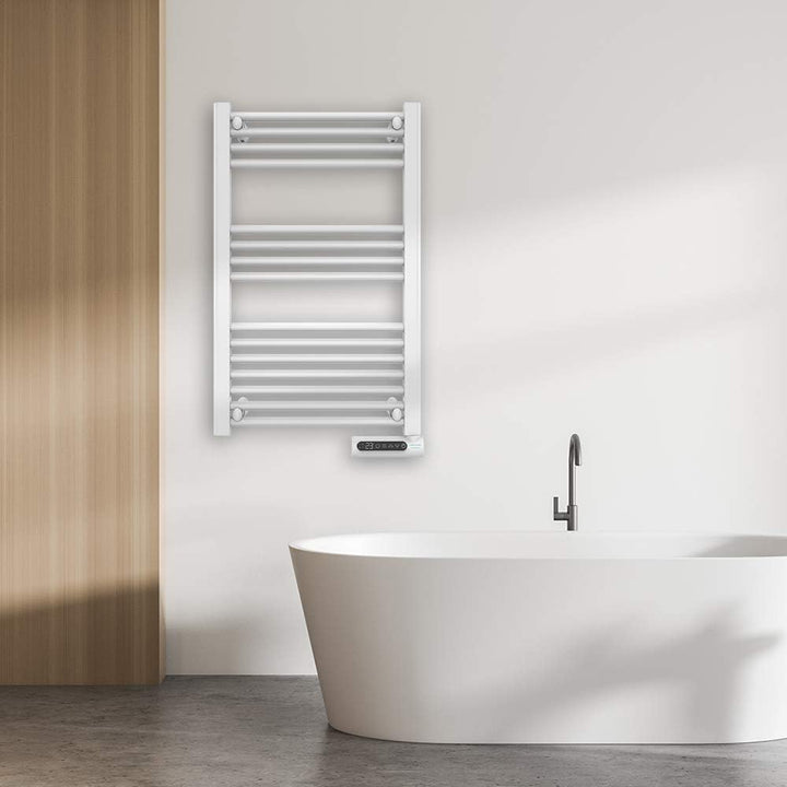 Cecotec Elektrischer Badheizkörper Ready Warm 9100 Smart Towel White. 500 W, LED-Anzeige, Touch Cont