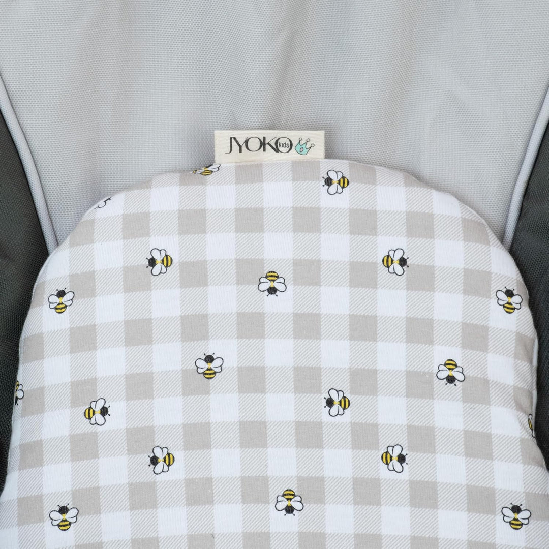 JYOKO Kids Sitzverkleinerer Kissen für Babywippe Hängematte, aus Baumwolle kompatibel mit Mamaroo 4m