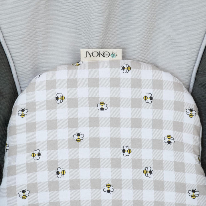 JYOKO Kids Sitzverkleinerer Kissen für Babywippe Hängematte, aus Baumwolle kompatibel mit Mamaroo 4m