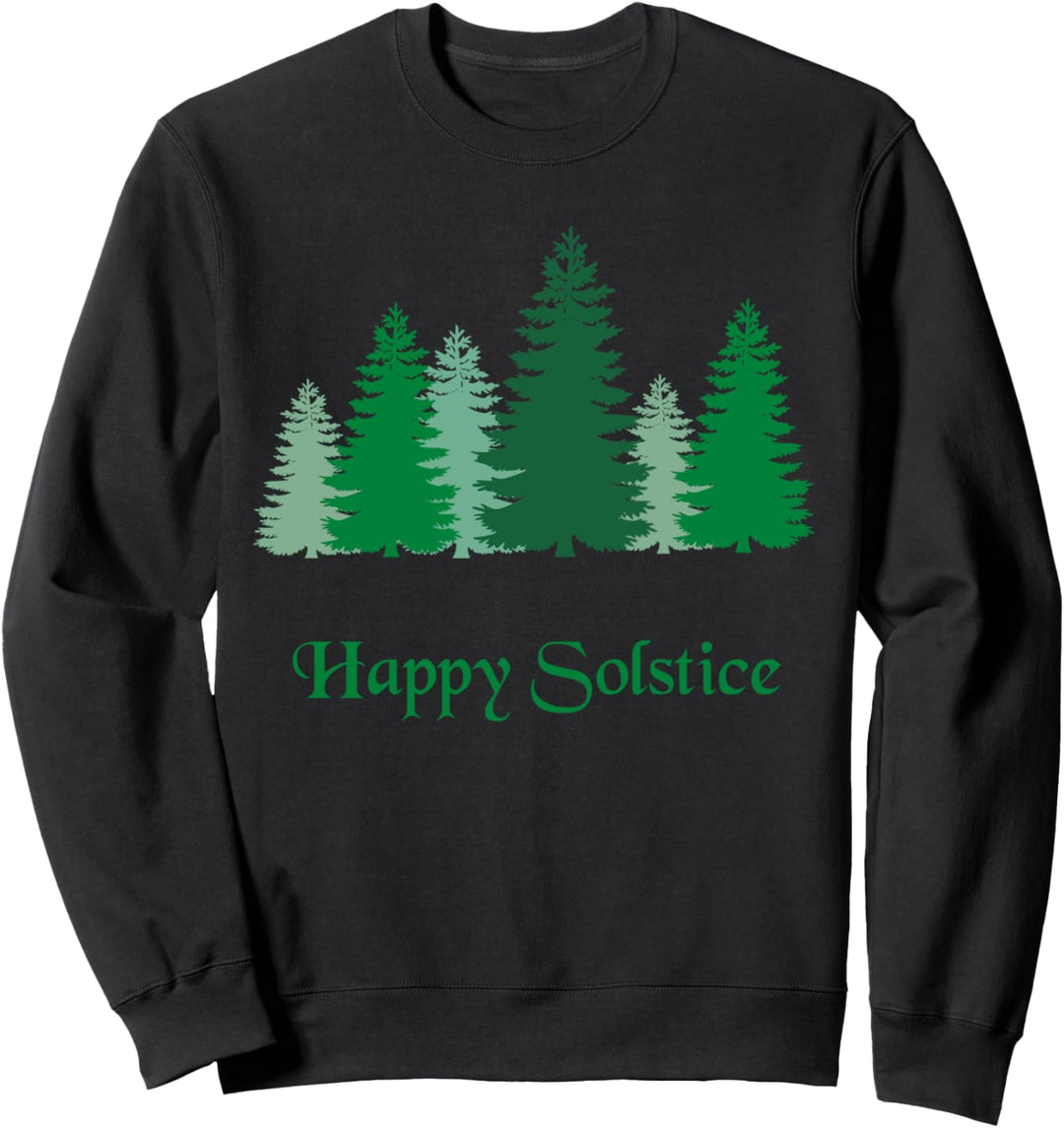 Sonnenwendhemd Happy Solstice Winter Woods Solstice Sweatshirt