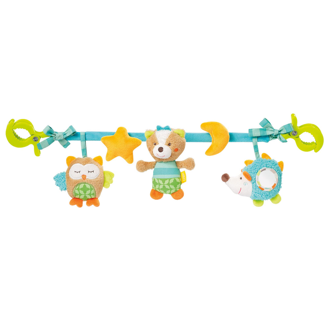Fehn Kinderwagenkette Baby Mobile Sleeping Forest – Babymobile Kette mit süssen Anhänger Figuren - B