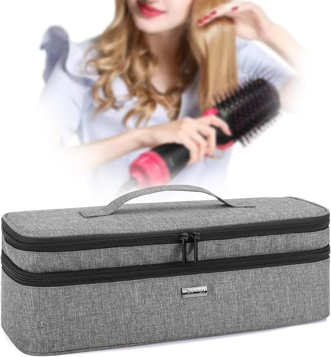 Teamoy Aufbewarhungstasche für Warmluftbürste Haartrockner, Glättender Styler Tragetasche, Reisetasc