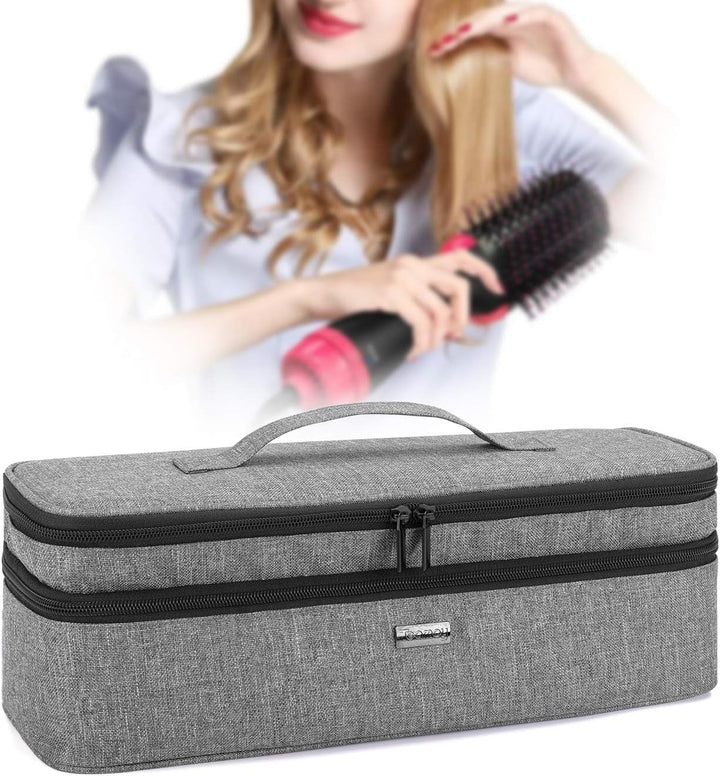 Teamoy Aufbewarhungstasche für Warmluftbürste Haartrockner, Glättender Styler Tragetasche, Reisetasc