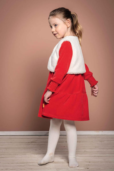 Steiff Mädchen Einfarbig Kleid, 98