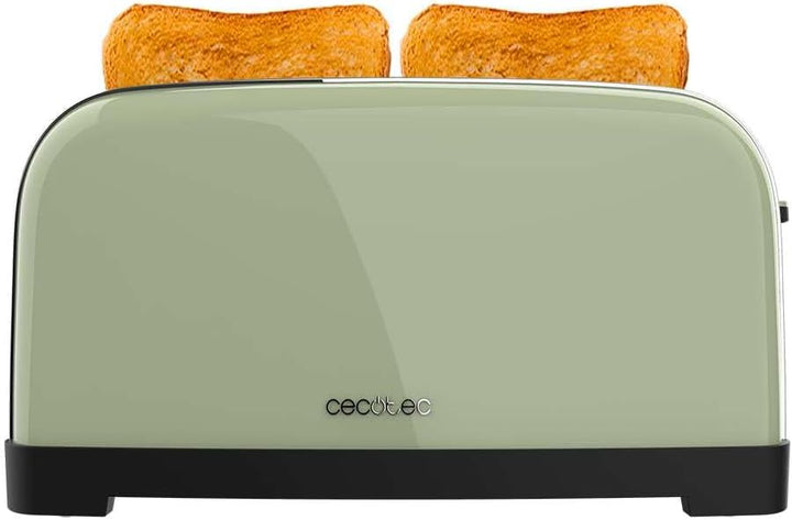 Cecotec Vertikaler Toaster Toastin' time 1500 Green, 1500W, Doppelter langer und breiter Schlitz 3,8
