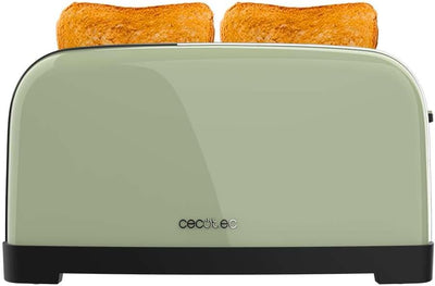 Cecotec Vertikaler Toaster Toastin' time 1500 Green, 1500W, Doppelter langer und breiter Schlitz 3,8