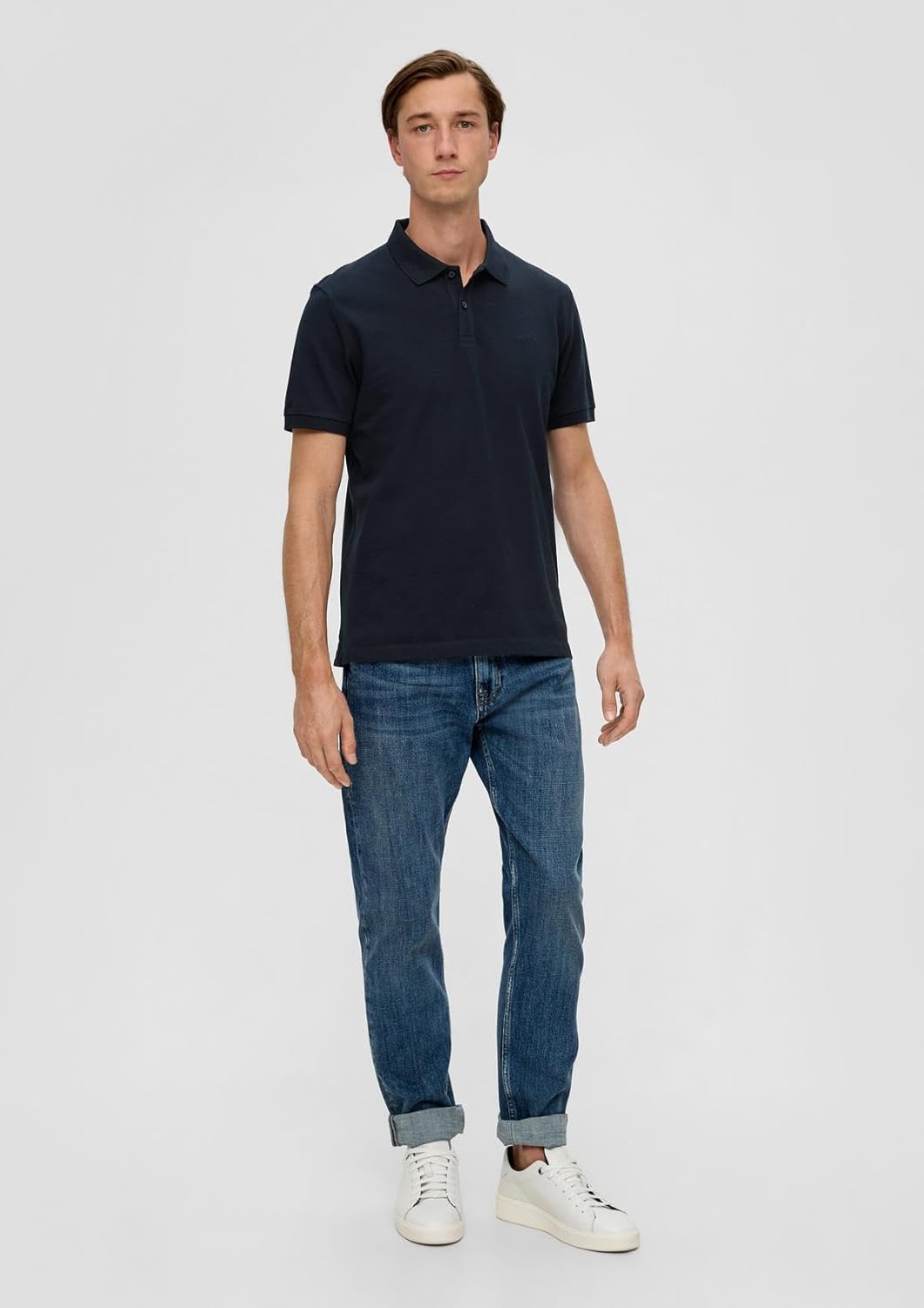 s.Oliver Herren Poloshirt M Blau (Medieval Blue Aop 58a1), M Blau (Medieval Blue Aop 58a1)
