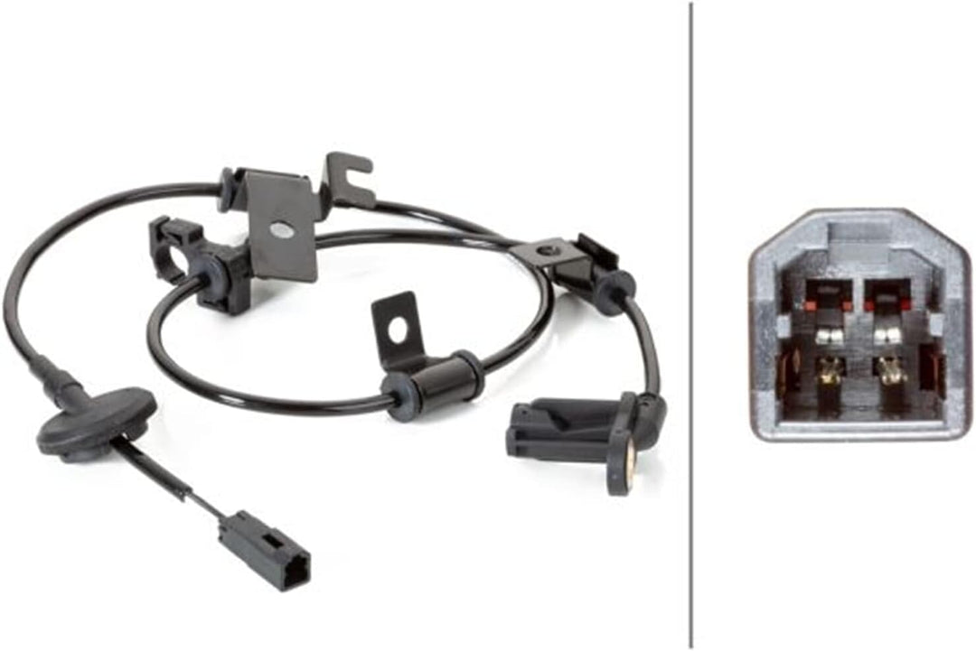 HELLA 6PU 230 040-471 ABS Sensor - Raddrehzahl - 2-polig - Hinterachse - Kabel: 760mm - mit Halter