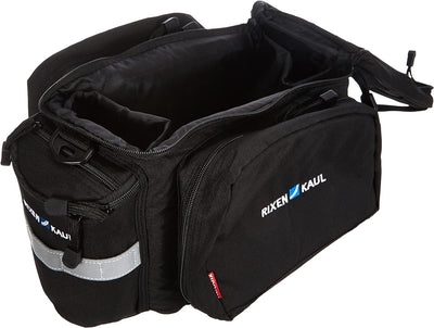 KLICKFix Unisex-Adult Rackpack 2 Plus Uniklip Gepäckträger Tasche, Schwarz, One Size, Schwarz
