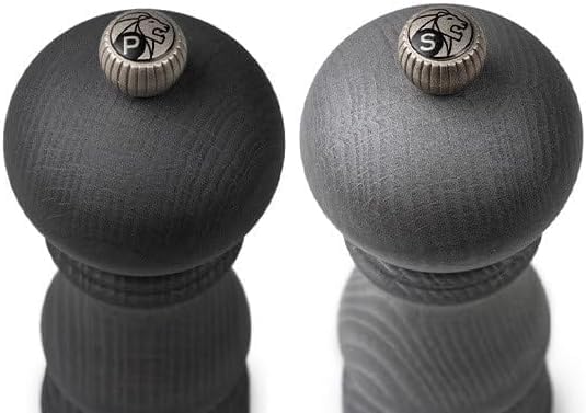Duo Pfeffer- und Salzmühle Paris u'Select 18 cm + Trichter aus Edelstahl, Graphit Leicht
