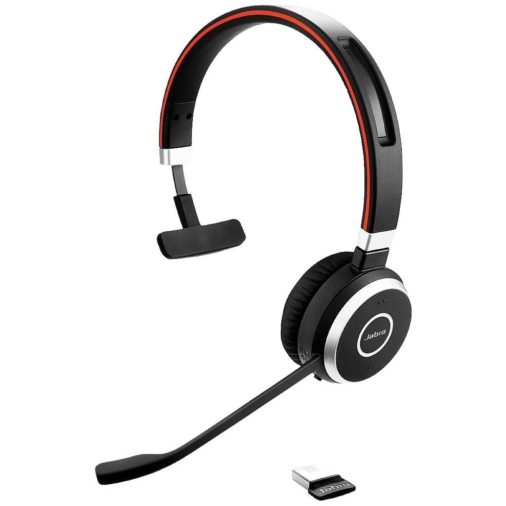 Jabra Evolve 65 SE Schnurloses Mono-Headset - Bluetooth-Headset mit Mikrofon mit Geräuschunterdrücku