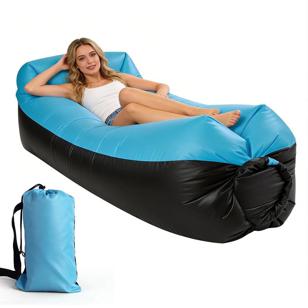Aufblasbares Sofa, 230x70 cm Aufblasbare Liege, Wasserdichtes Camping Couch Aufblasbar, Tragbares Lu