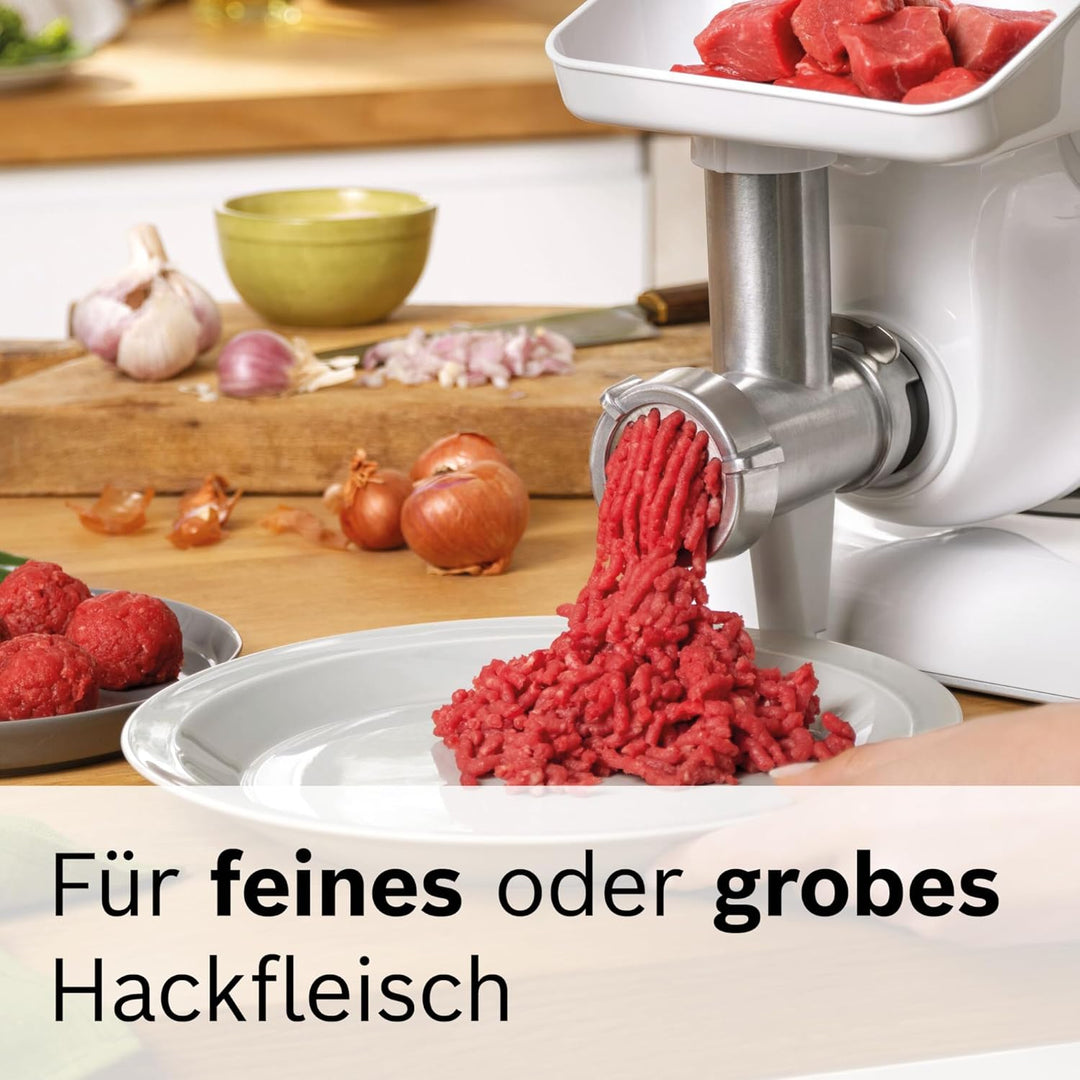 Bosch Lochscheiben MUZ45LS, für Fleischwolf, 2 Scheiben: 3mm, 6mm, Edelstahl, spülmaschinengeeignet,