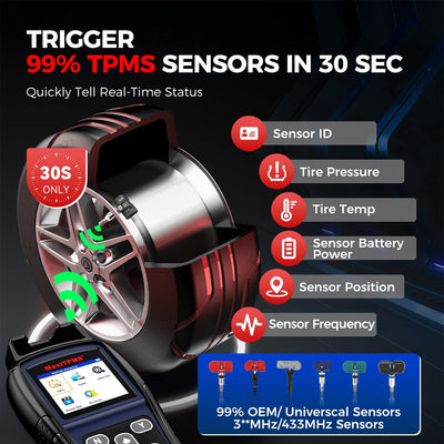 Autel MaxiTPMS TS501 2023 Neuestes TPMS-Neulerntool, Aktivierung Aller Markensensoren und Programmie