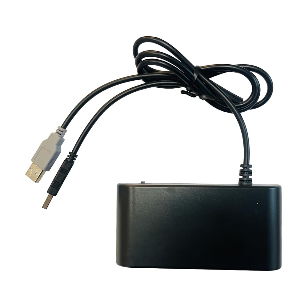 Jerilla NGC-Controller-Adapter für GameCube Controller, Konverter Unterstützt 4 GC Controller Gamepa
