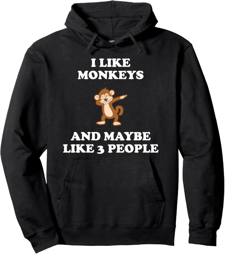 Lustig mag ich Affen Pullover Hoodie