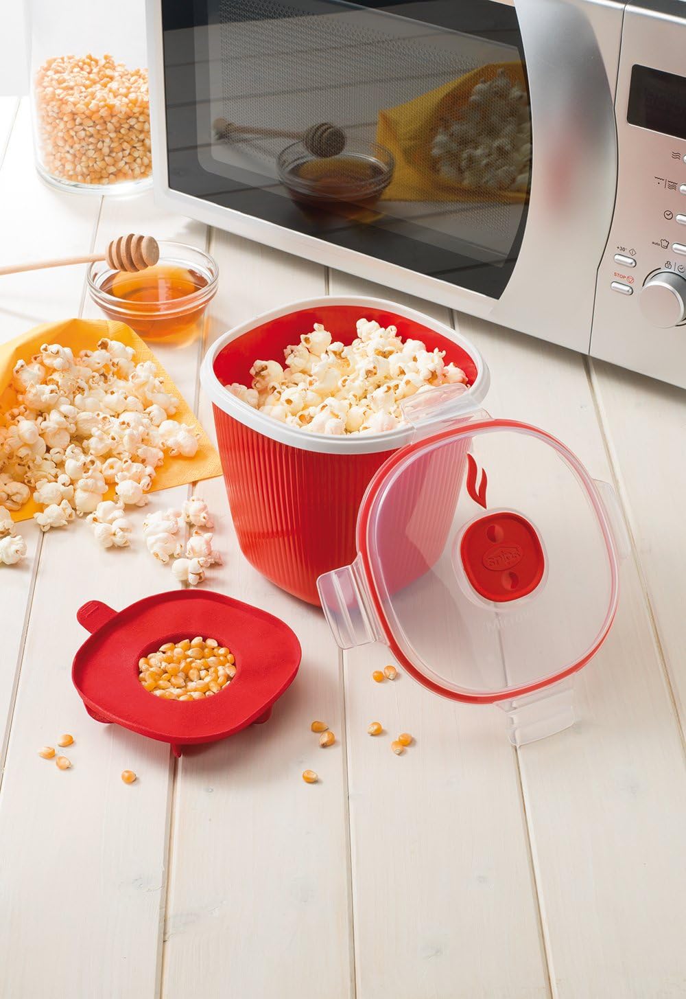 Snips 705 000705 Popcorn-Maschine, Kunststoff, Mehrfarbig Popcornkocher, Popcornkocher