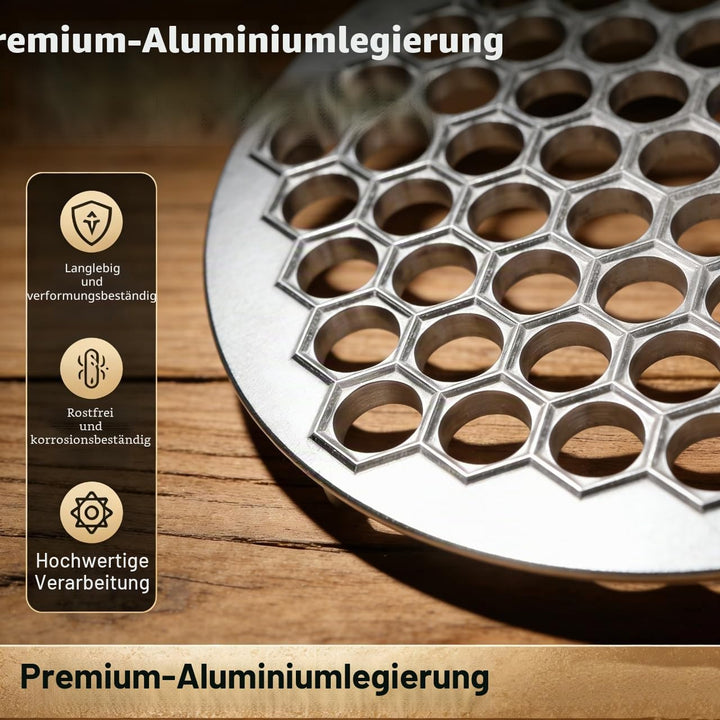 Russische Knödelmaschine, 61 Löcher, Knödelmaschine aus Aluminiumlegierung, Leicht zu Reinigendes Pe