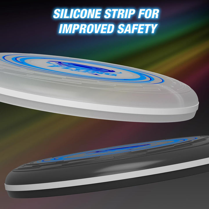 2 Pack Fliegender Ring für Kinder, 45 LEDs, 14 Beleuchtung Modi, Wiederaufladbar, leichtes, Fliegend