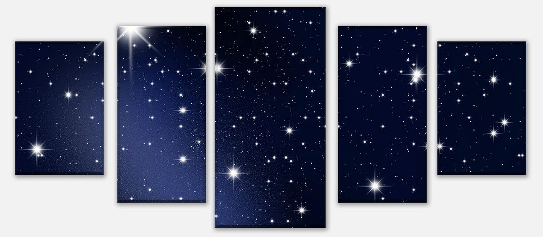 wandmotiv24 Leinwandbild Sternenhimmel Variante 3-180 x 115cm Bilder auf Leinwand, Wandbild M0019 Va