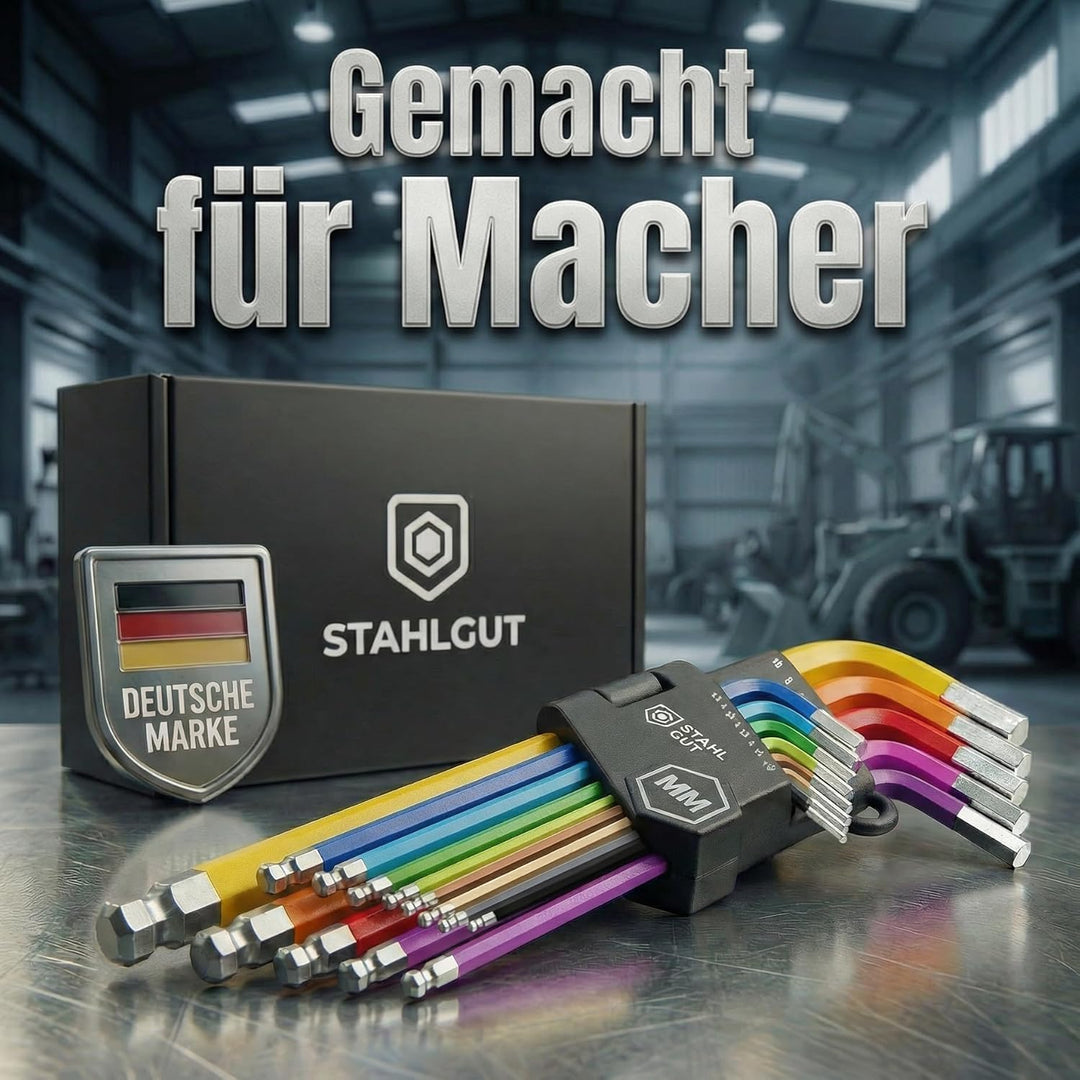STAHLGUT 13er Innensechskantschlüssel Set, Werkzeuge, Werkzeug Set, Tools, Tool Set, Fahrrad Werkzeu