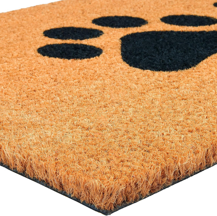 BRUBAKER Fussmatte für Aussen und Innen - Pfoten - 45 x 75 cm Hunde und Katzen Schmutzfangmatte aus