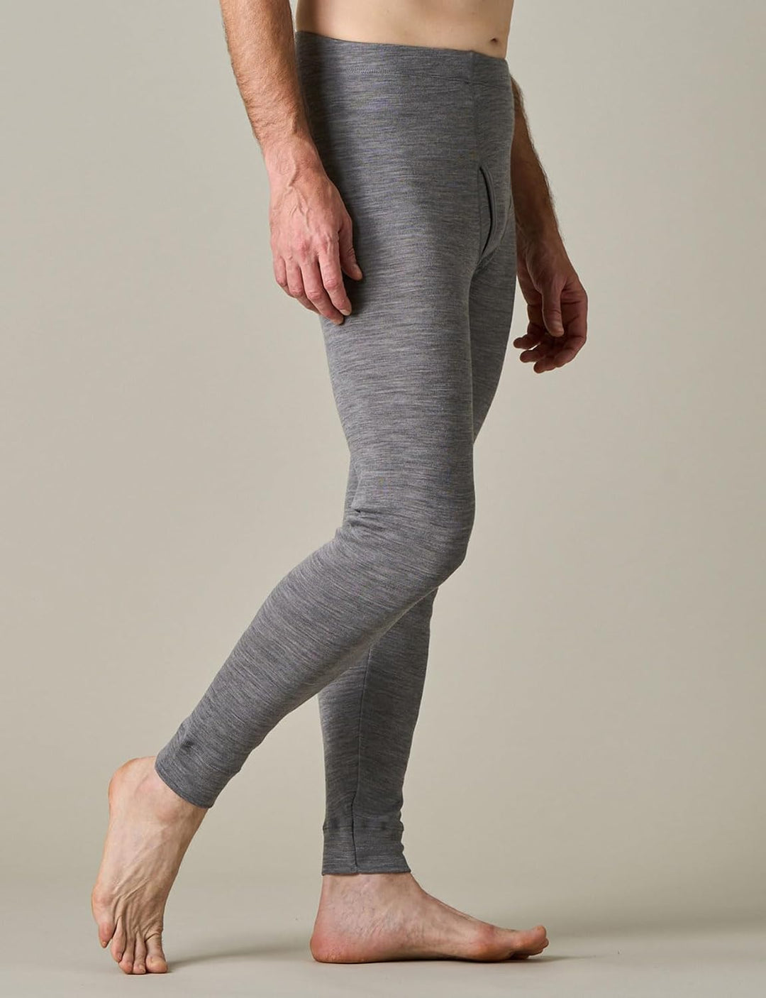 APASA Herren 100% Merinowolle Thermounterhosen, Premium Merino Wolle Unterhosen Thermounterwäsche (M