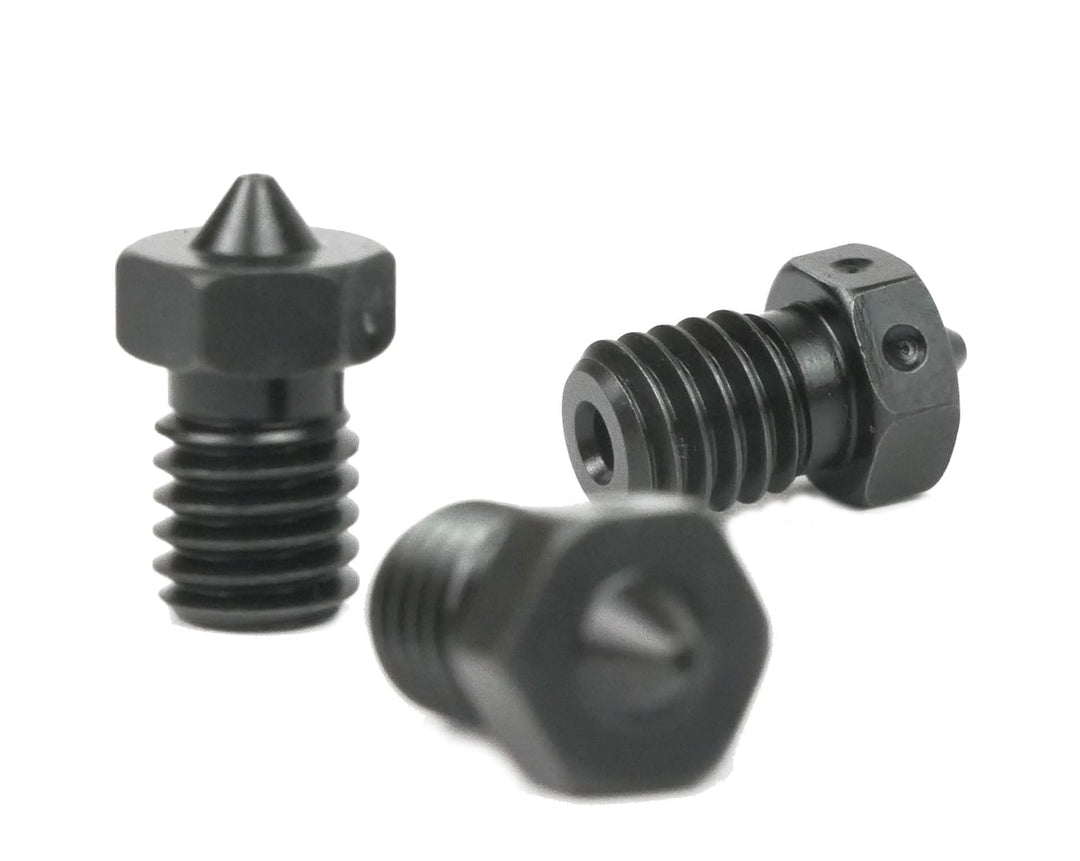 Genuine E3D Hardened Steel Nozzle 0.4mm, 0.6mm Triple Pack for V6 HotEnd 3D Printer (1.75mm, 0.4mm)