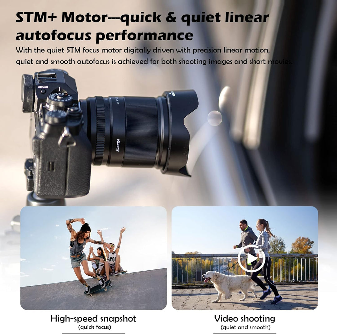 VILTROX 13mm f/1.4 F1.4 E Mount Objektiv, Ultraweitwinkel APS-C AF Prime Objektiv für Sony E-Mount s