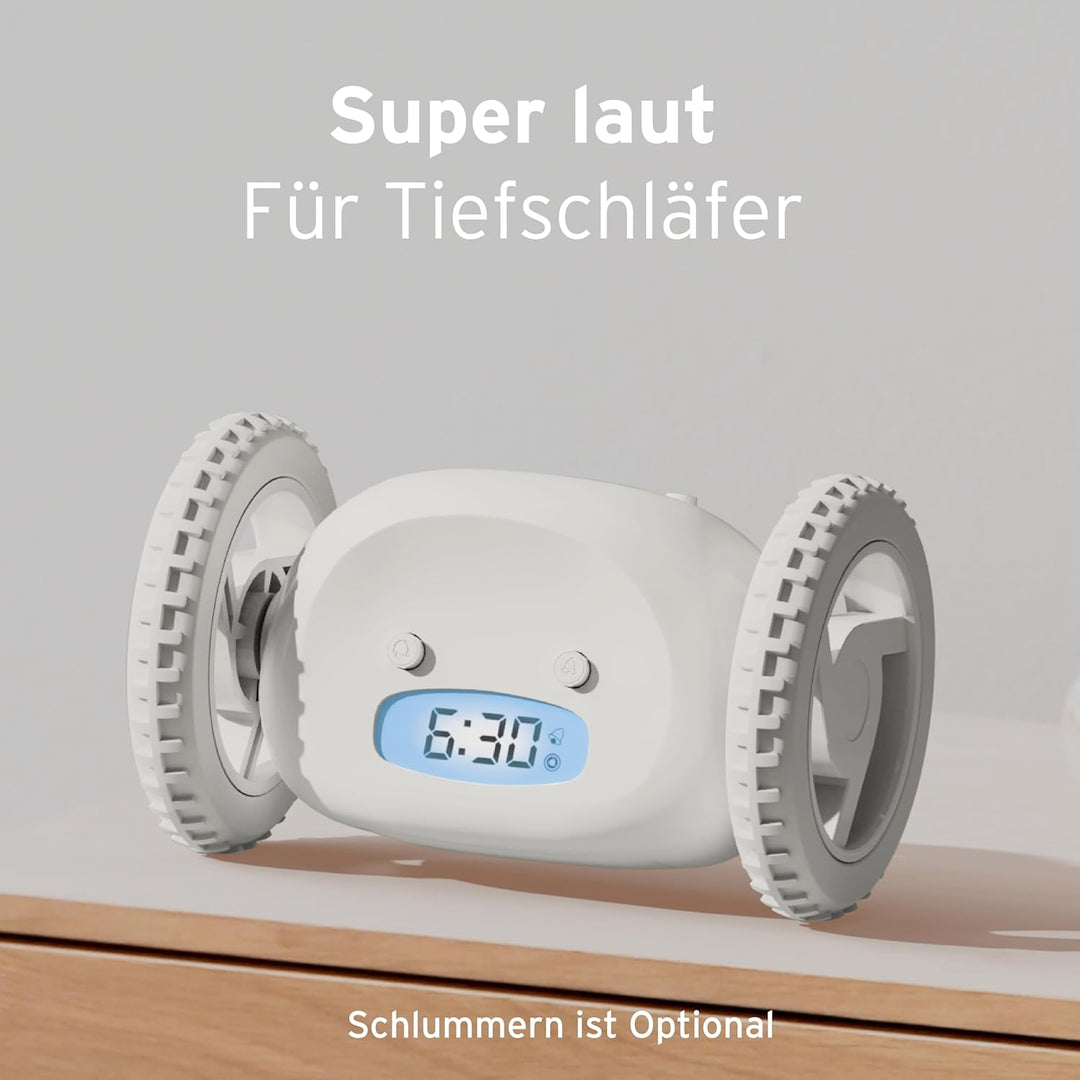 CLOCKY Lauter Wecker Digital Wecker Laut für tiefschläfer Erwachsene Jugendliche Lustig für schwerhö