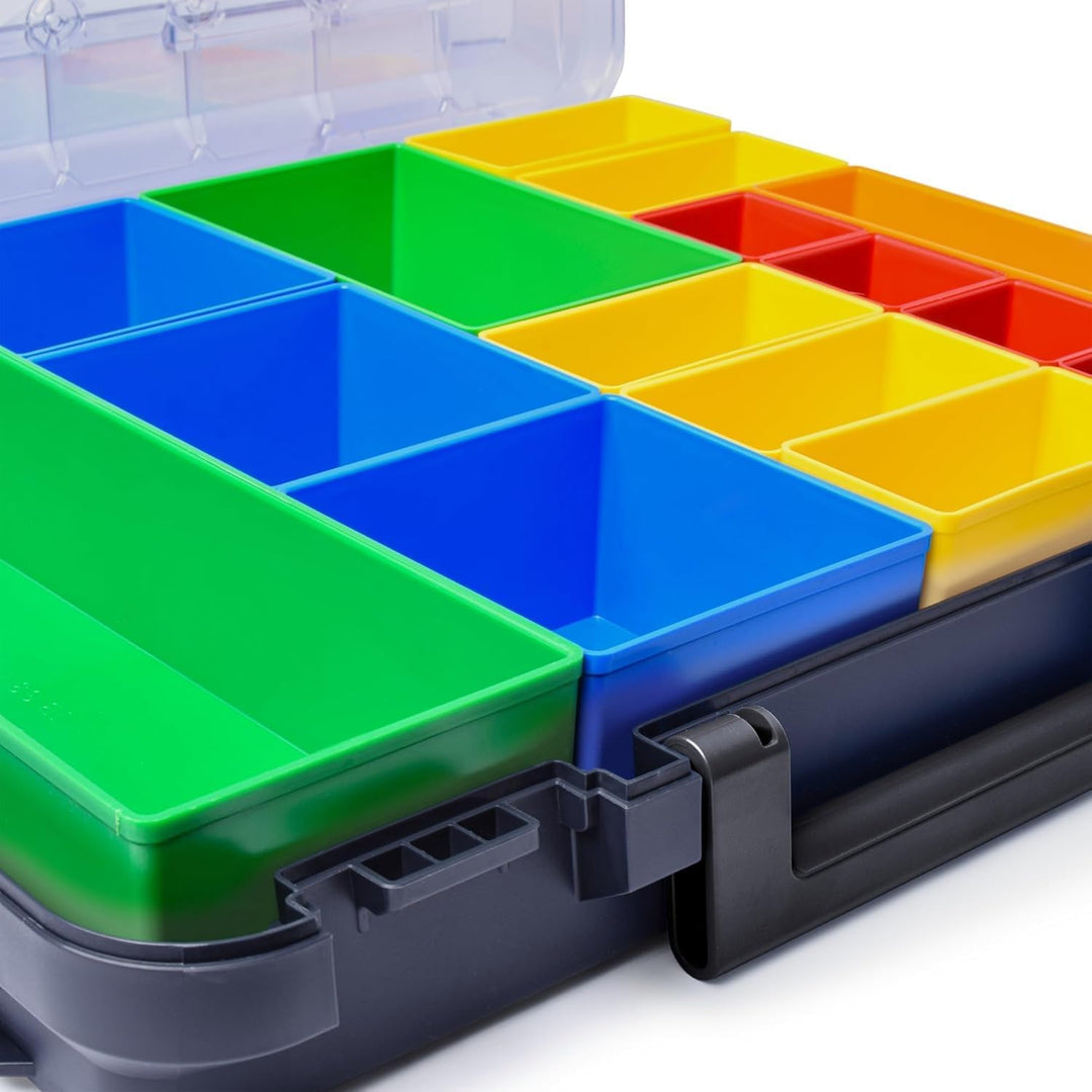 Sortimentskasten transparent mit Klappgriff | Bosch Sortimo T-BOXX 320 inkl. Insetbox T2 | Sortierbo
