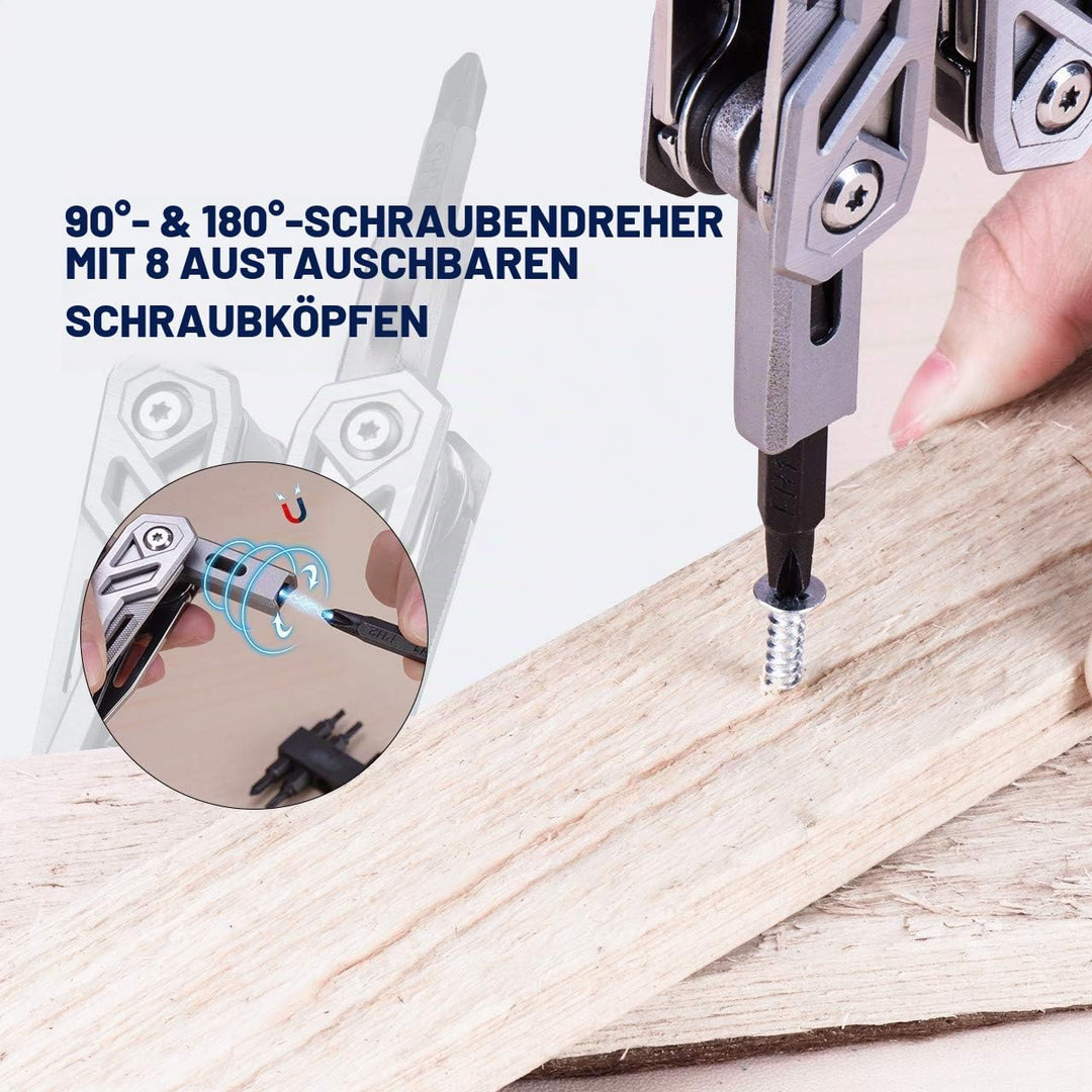 Geschenke für Männer Frauen, BIBURY Faltbares Multitools, Weihnachtsgeschenke Tools, Werkzeug Zange