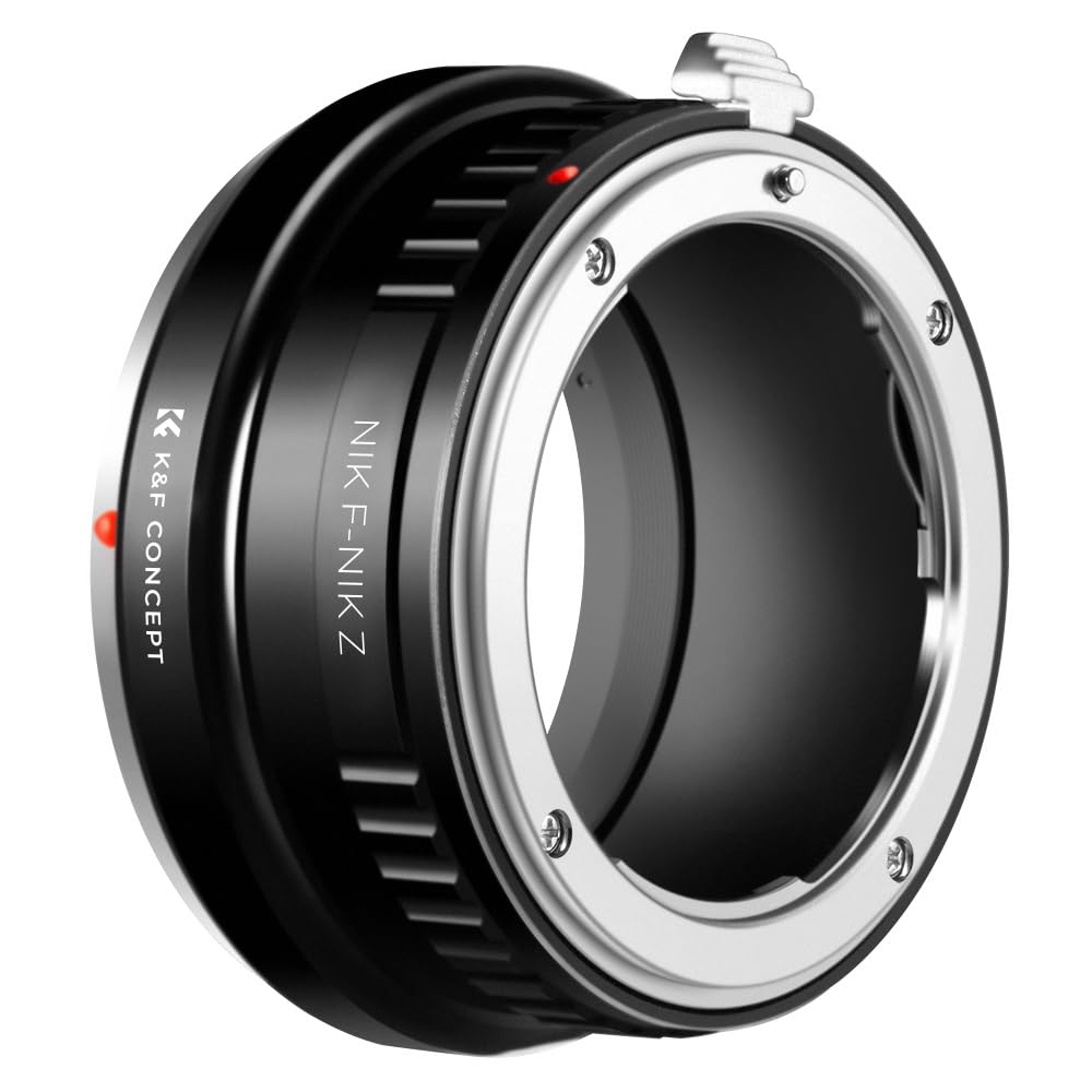 K&F Concept NIK-NIK Z Bajonettadapter Objektiv Ring für Nikon F Objektiv auf Nikon Z 7 und Nikon Z 6